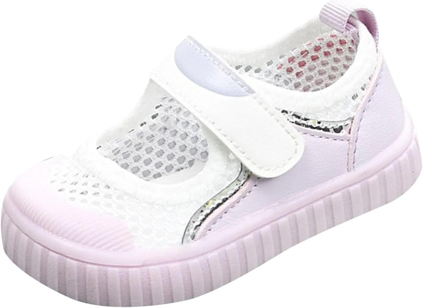 Toddler First Walking Sandals Baby Boy Girl Mesh Lightweight Breathable Sneakers Closed Toe Non-Slip Soft Sole Beach Shoes