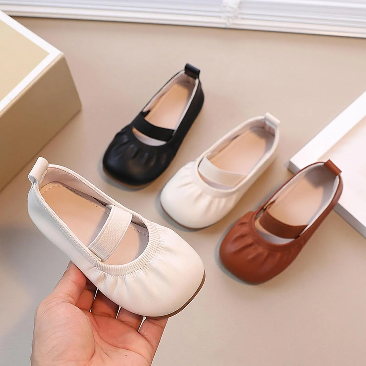 Toddler Flower Girl Dress Shoes Girl Ballet Party School Shoes Wedding Soft Soles with Soft Single Baby Shoes
