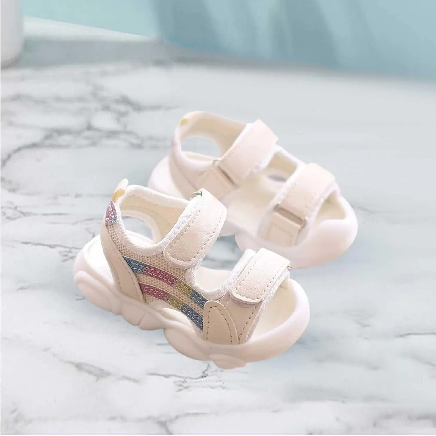 Toddler Foam Sole Sandals Open Toe Soft Slide Sandal Baby Infant Summer Casual Light Comfy Slip On Shoes Outdoor Trendy