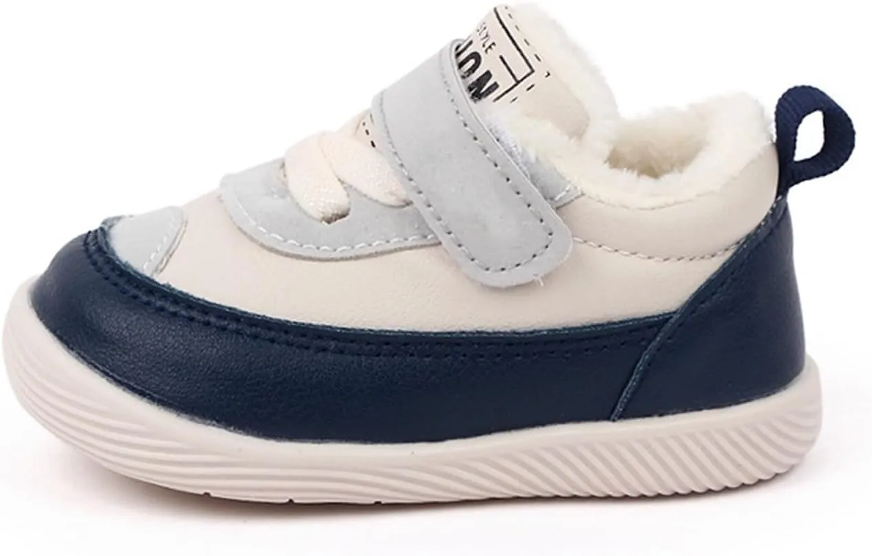 Toddler Fuzzy Sneaker Open Toe First Walking Sport Shoes Baby Boys Girls Soft Sole Non Slip Shoes Light Breathable Ankle