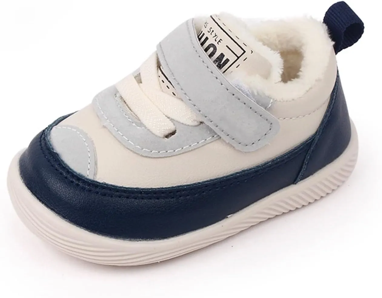 Toddler Fuzzy Sneaker Open Toe First Walking Sport Shoes Baby Boys Girls Soft Sole Non Slip Shoes Light Breathable Ankle