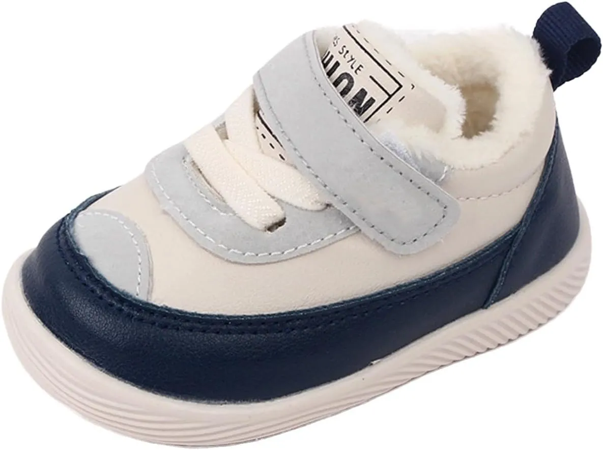 Toddler Fuzzy Sneaker Open Toe First Walking Sport Shoes Baby Boys Girls Soft Sole Non Slip Shoes Light Breathable Ankle