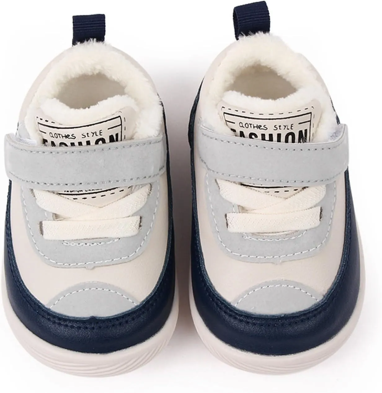 Toddler Fuzzy Sneaker Open Toe First Walking Sport Shoes Baby Boys Girls Soft Sole Non Slip Shoes Light Breathable Ankle