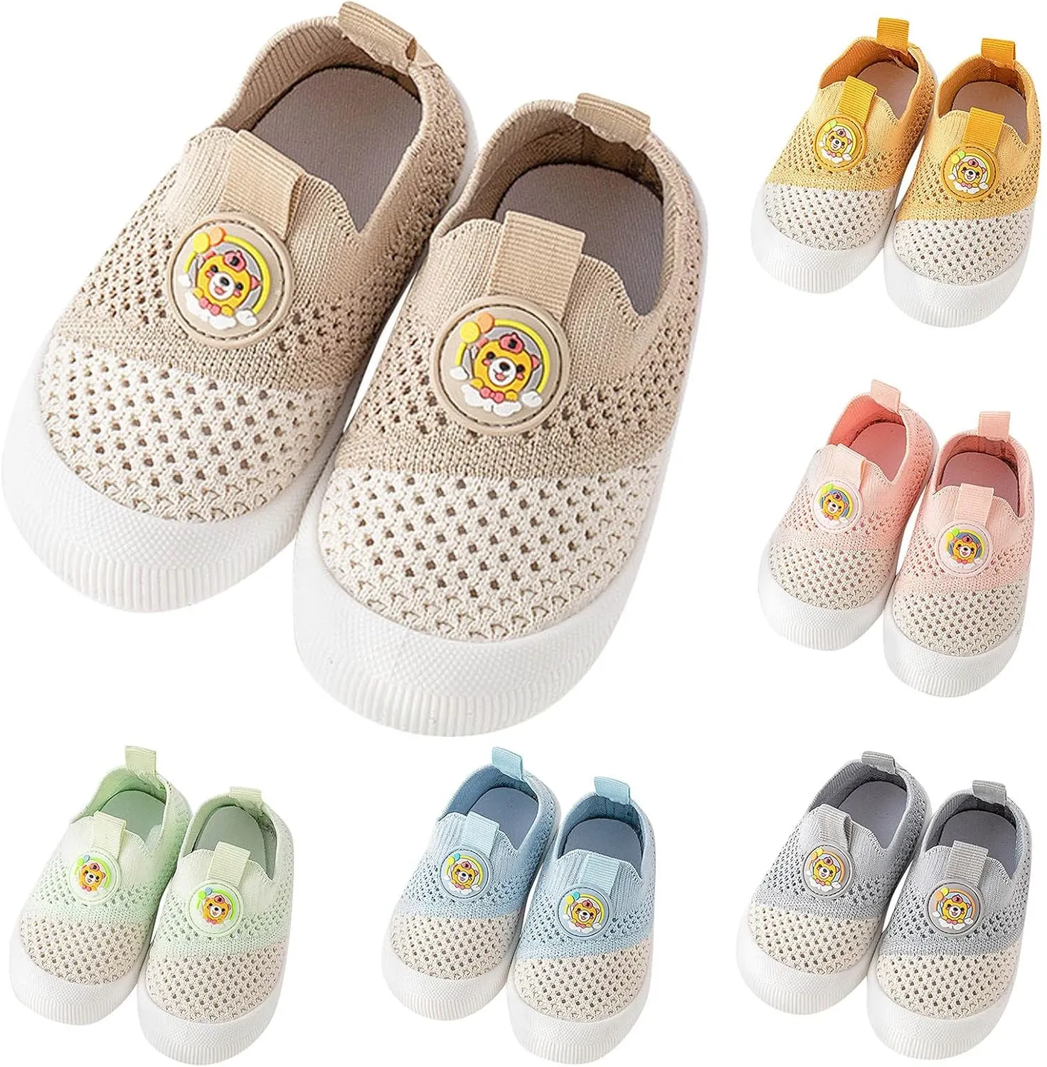 Toddler Girls Boys Sneakers Board Shoes Summer Mesh Breathable Shoes Light Soft Soled Walking Baby Size 3 Shoes Girl