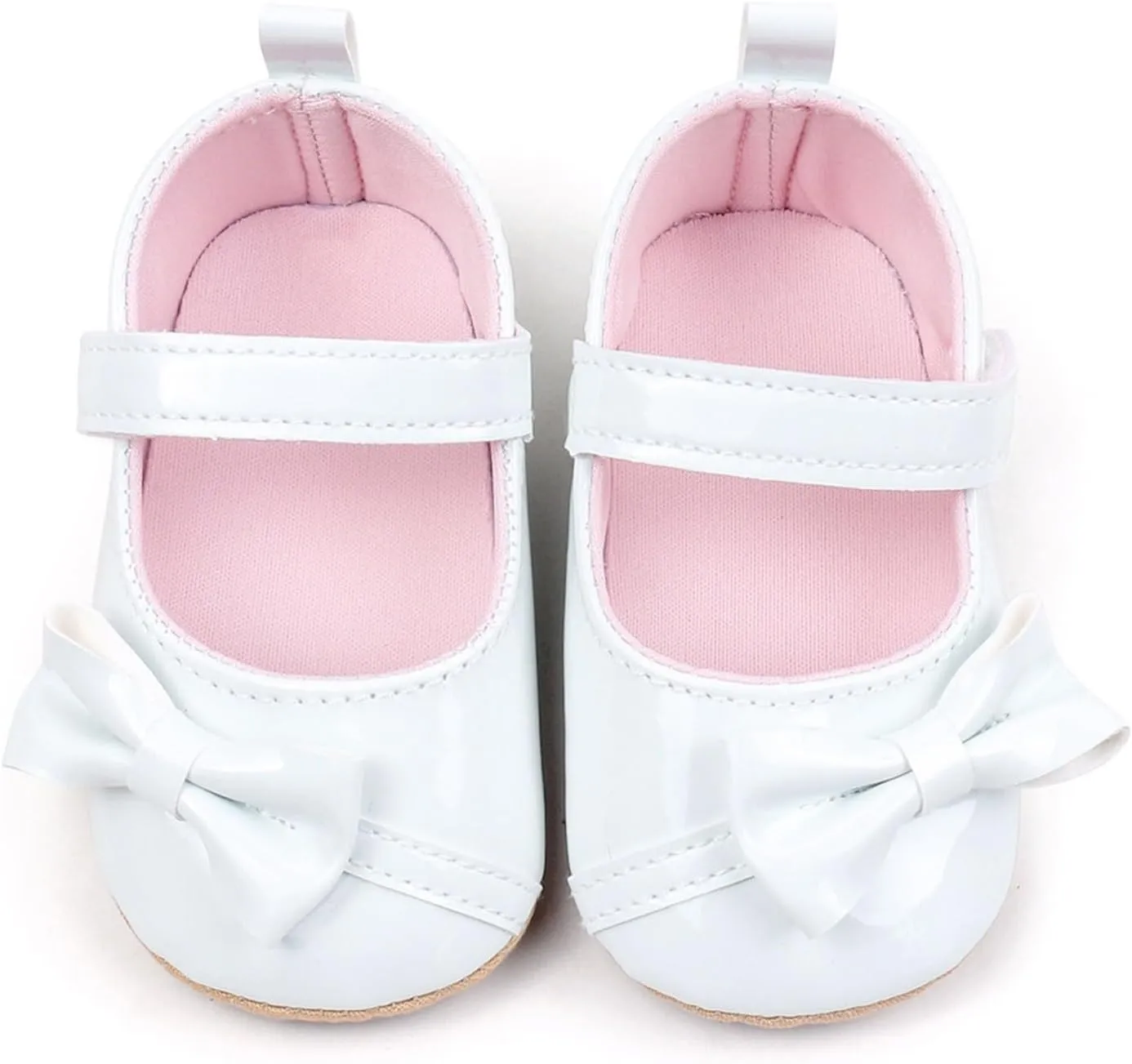 Toddler Girls PU Leather Solid Color Sandals Baby Infant Bow Close Toe Soft Sole Flatt Summer Casual Rubber Shoes