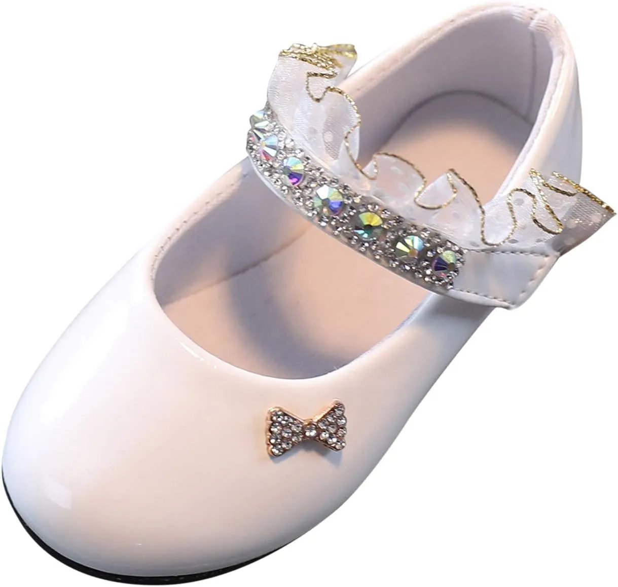 Toddler Girls Solid Shoes Crystal Baby Kids Princess Casual Fashion Solid Color Shoes for Summer