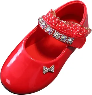 Toddler Girls Solid Shoes Crystal Baby Kids Princess Casual Fashion Solid Color Shoes for Summer