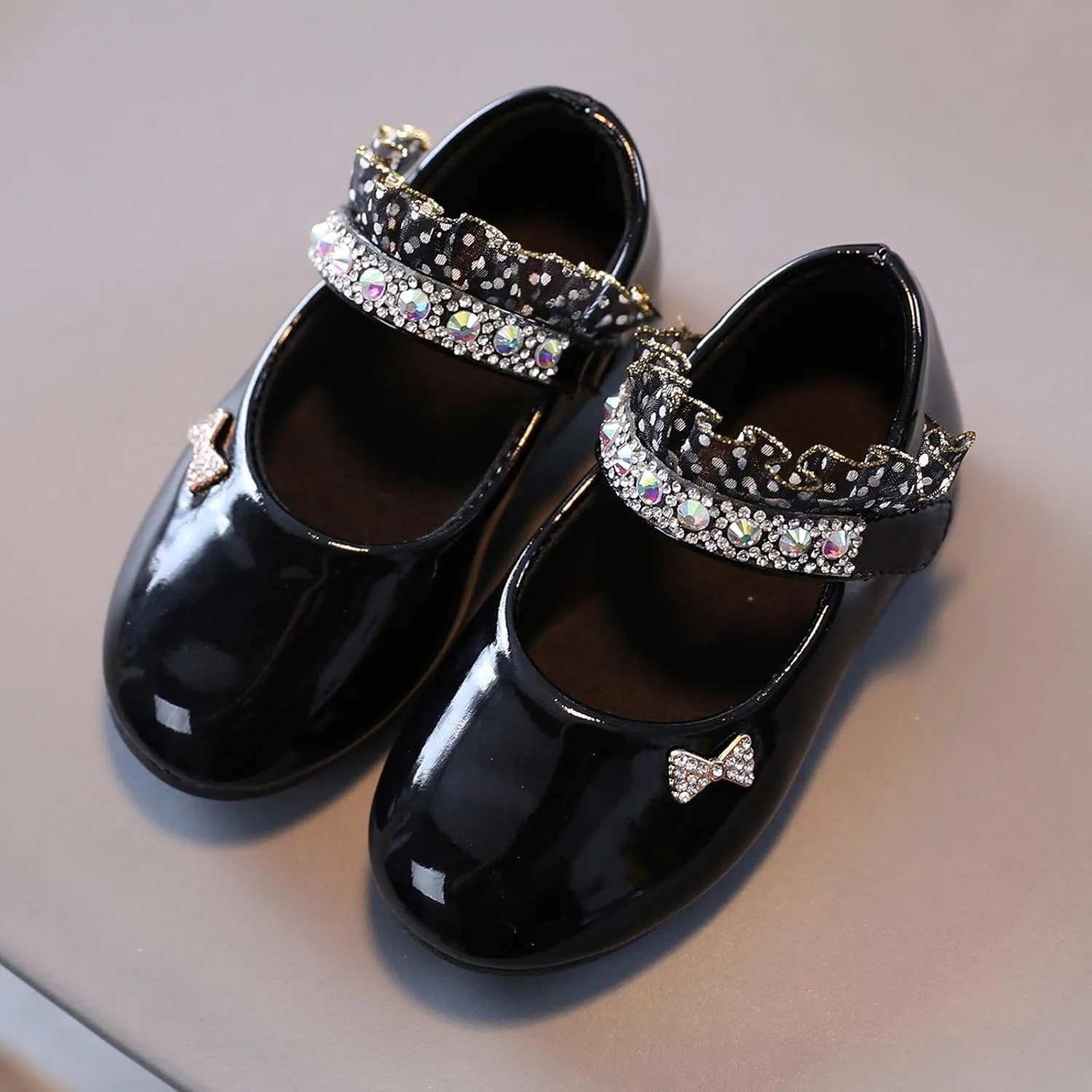 Toddler Girls Solid Shoes Crystal Baby Kids Princess Casual Fashion Solid Color Shoes for Summer