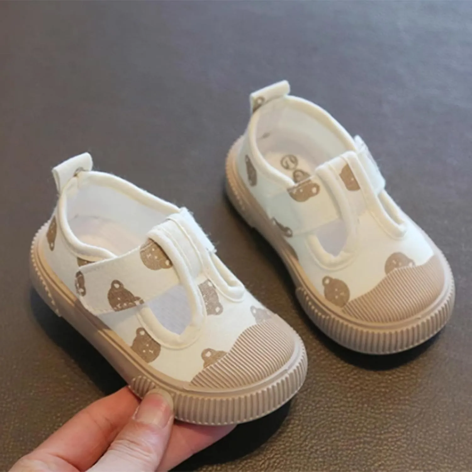 Toddler Girls T-Strap Canvas Sneakers for Little-Kids Classic Lightweight Comfortable Non-Slip Flat Casual Shoes