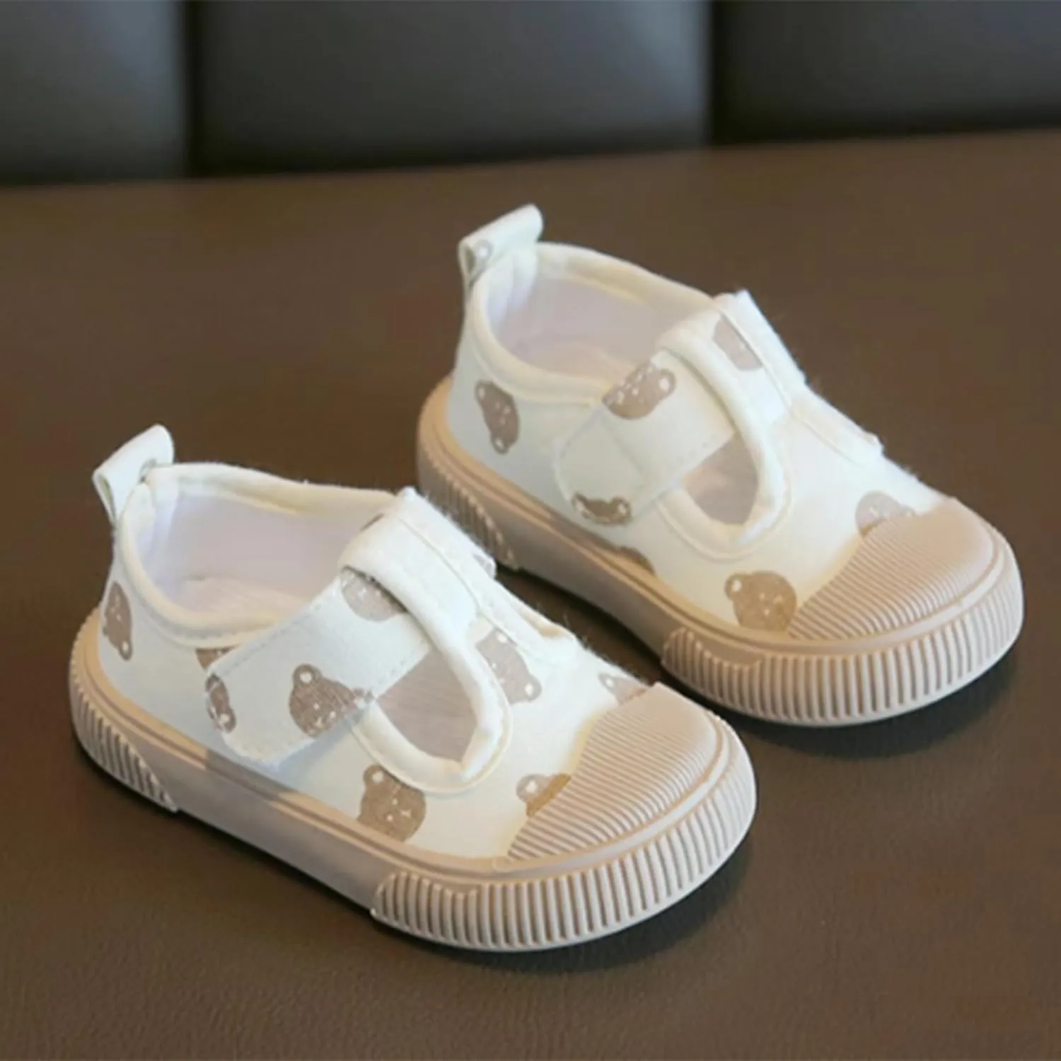 Toddler Girls T-Strap Canvas Sneakers for Little-Kids Classic Lightweight Comfortable Non-Slip Flat Casual Shoes