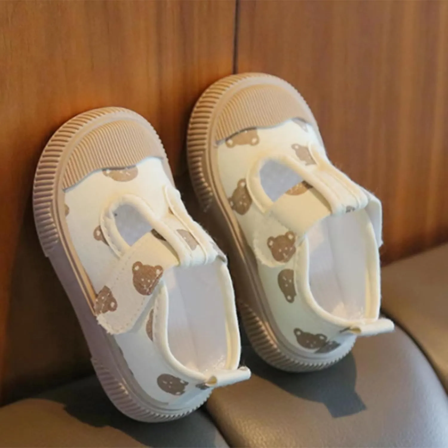 Toddler Girls T-Strap Canvas Sneakers for Little-Kids Classic Lightweight Comfortable Non-Slip Flat Casual Shoes