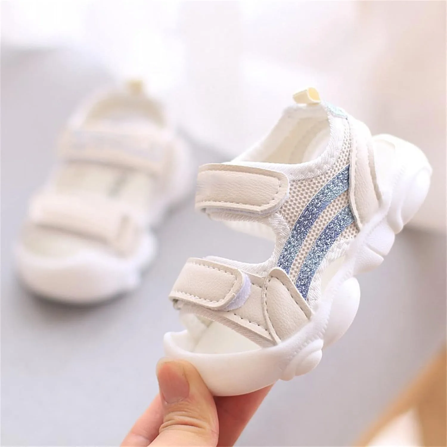 Toddler Infant Open Toe Summer Sandals Breathable Soft Sole Anti Slip Outdoor Beach Shoes for Boys Girls Unisex