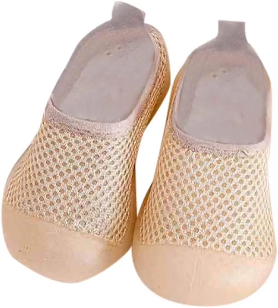 Toddler Kids Infant Newborn Baby Boys Girls Summer Shoes Solid Soft Soles First Walkers Antislip (Coffee, 0-6 Months)
