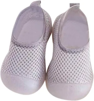 Toddler Kids Infant Newborn Baby Boys Girls Summer Shoes Solid Soft Soles First Walkers Antislip (Grey, 12-18 Months)