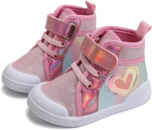 Toddler Kids Wide Barefoot Shoes Boys Girls Winter High Top Sneakers Boots Walking Shoes for Indoor Outdoor