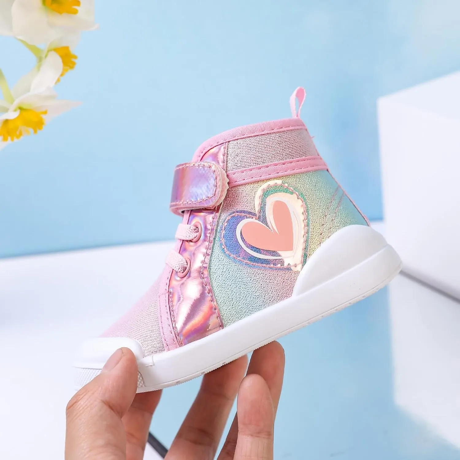 Toddler Kids Wide Barefoot Shoes Boys Girls Winter High Top Sneakers Boots Walking Shoes for Indoor Outdoor
