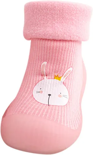 Toddler Light up Shoes Girls Rubber Boys Girls Sole Toddler Knit Soft Warm Baby Stocking Shoes Shoes for Girls