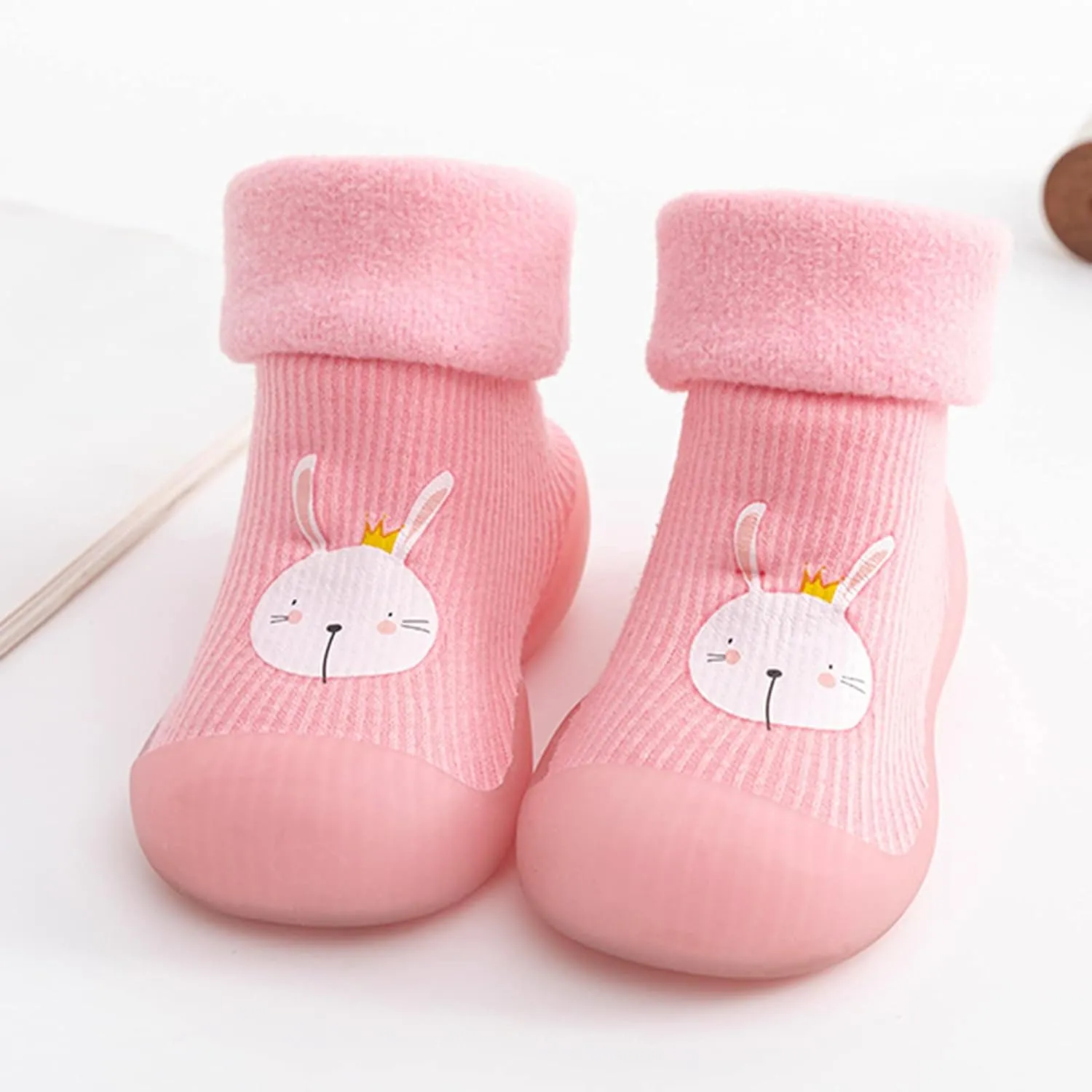 Toddler Light up Shoes Girls Rubber Boys Girls Sole Toddler Knit Soft Warm Baby Stocking Shoes Shoes for Girls