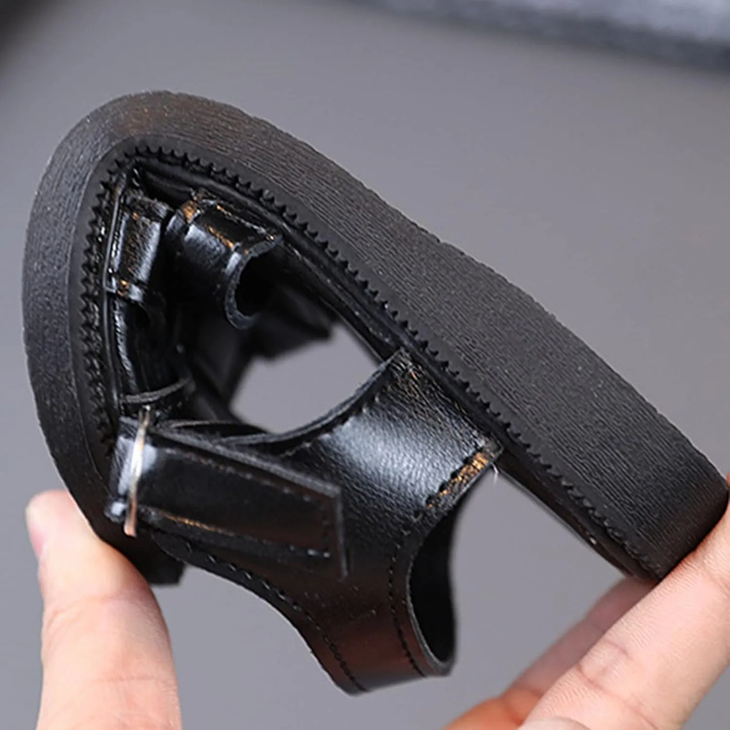 Toddler Little Child Shoes Girls' Sandals Baby Beach Shoes Baotou Braided Boys' Sandals Soft Soles Girl Sandals Flip Flops Kids Size 2 (Black, 7 Infant)