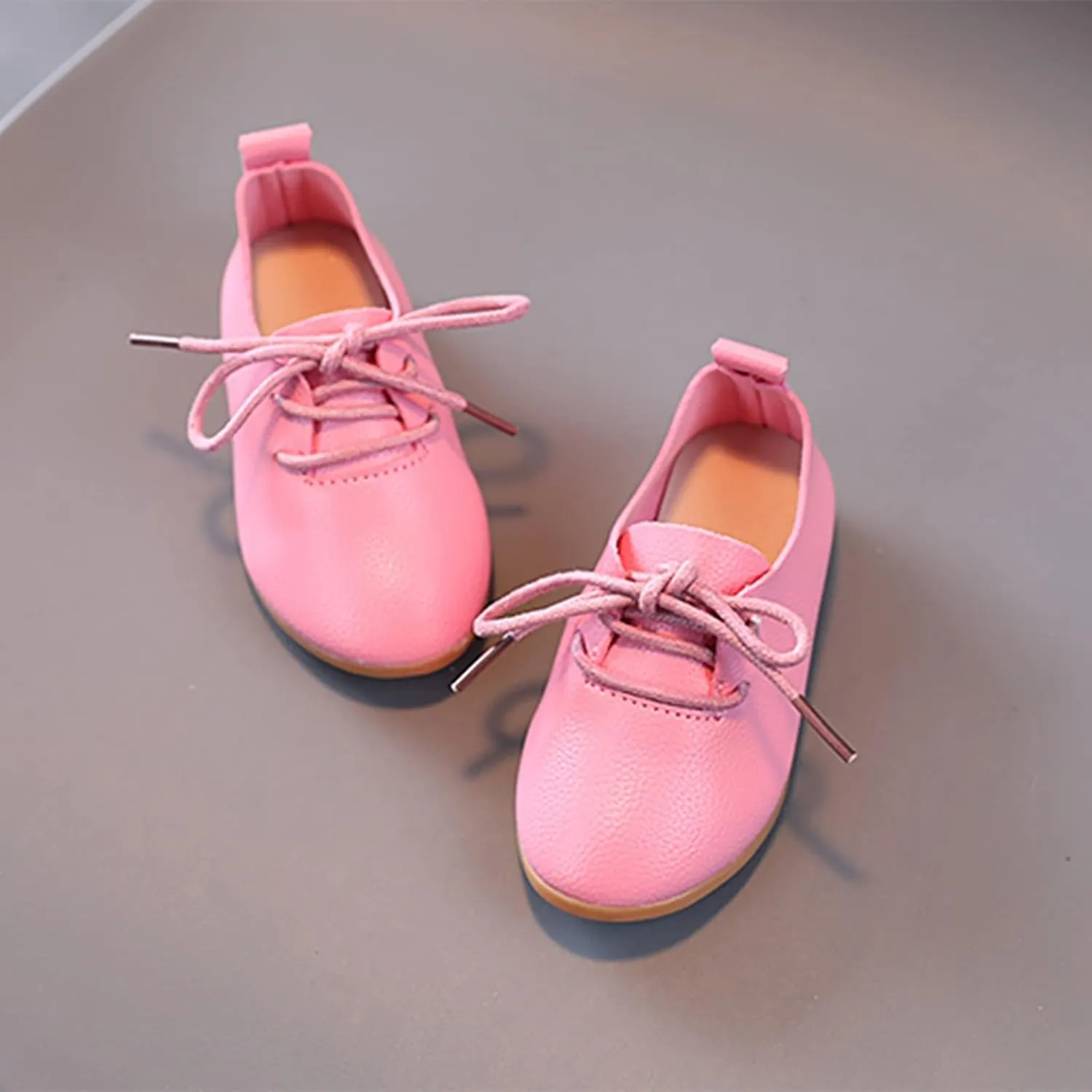 Toddler Little Girls Boys British Style Lace-Up Saddle Shoes Casual xfords Baptism School Girls Warm Boots Size 6