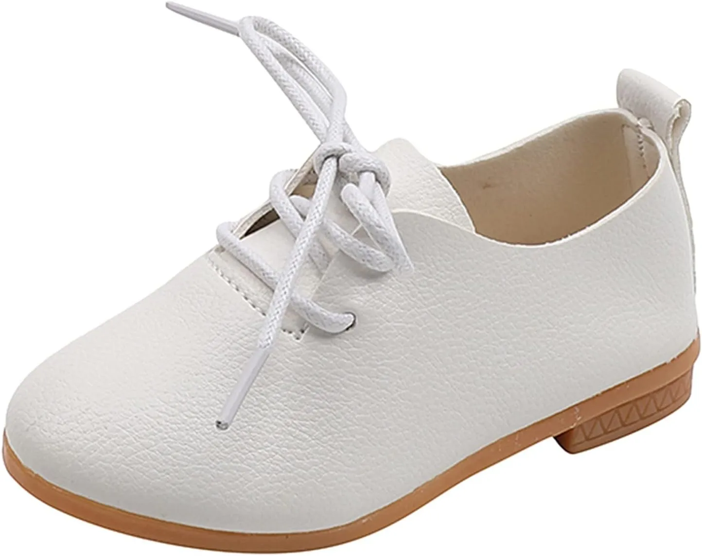 Toddler Little Girls Boys British Style Lace-Up Saddle Shoes Casual xfords Baptism School Girls Warm Boots Size 6