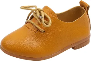 Toddler Little Girls Boys British Style Lace-Up Saddle Shoes Casual xfords Baptism School Girls Warm Boots Size 6