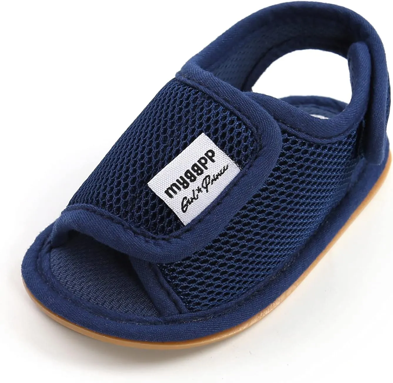 Toddler Rubber Sole Cotton Sandals Soft Flat Wide Shoes Baby Boys Girls Kids Summer Casual Breathable Pool Shoes Mesh