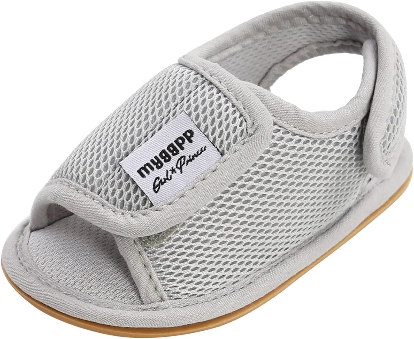 Toddler Rubber Sole Cotton Sandals Soft Flat Wide Shoes Baby Boys Girls Kids Summer Casual Breathable Pool Shoes Mesh