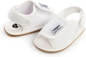 Toddler Shoes Baby Girls Boys Mesh Shoes Sandals Soft Non-Slip Rubber Sole Flat Closed Toe Walking Shoes