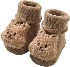Toddler Shoes Boys Warm Winter Baby Shoes Cartoon Bear Shape Cute Baby Shoes Baby Soft Sole Baby Shoes