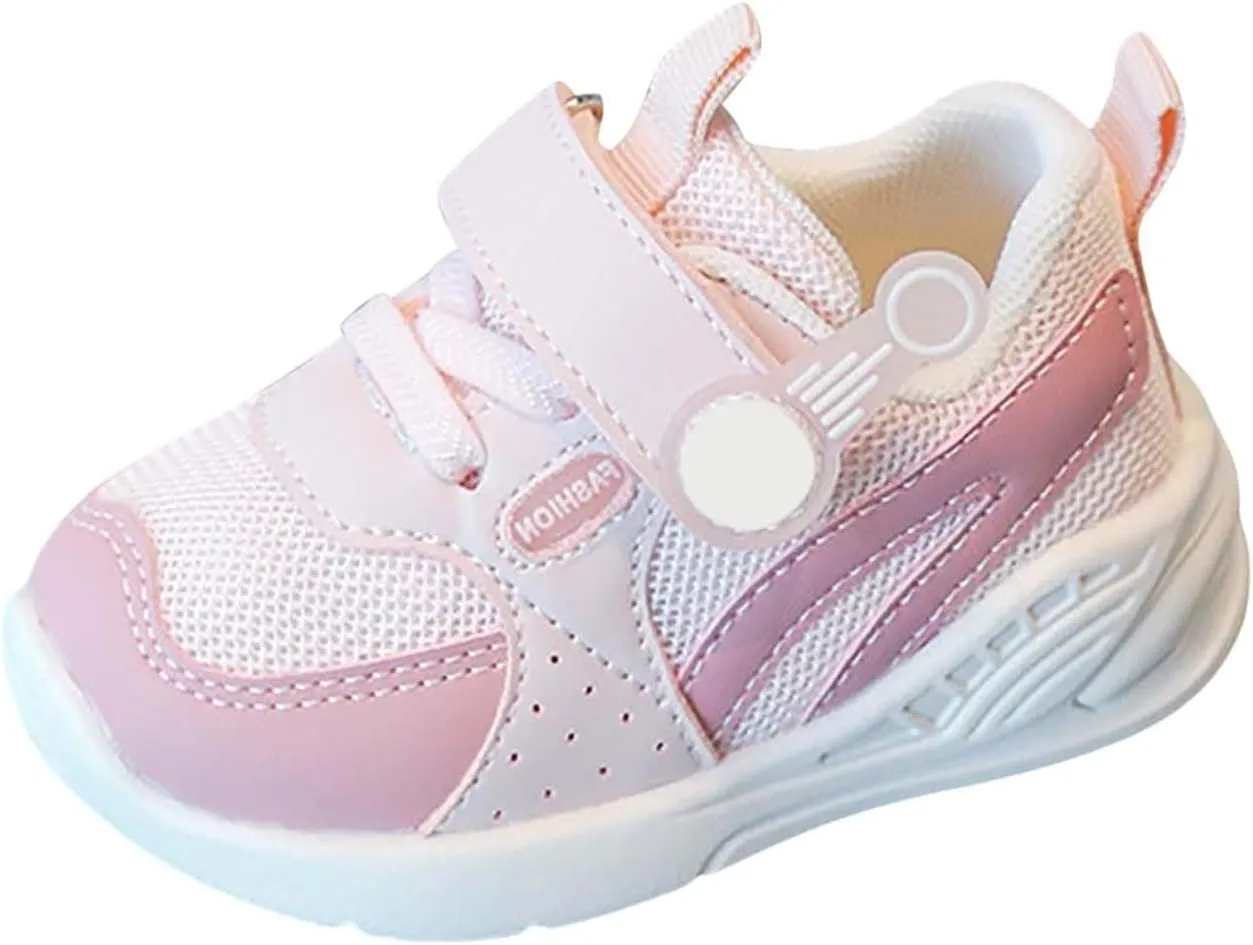 Toddler Slip On Sneakers Baby Walking Shoes Non-Slip Breathable Boys & Girls Tennis Shoes Infant Mesh Running Shoes