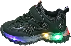 Toddler Sneakers Spring Autumn Non Slip Soft Sole Baby Toddler LED Flashing Lights Shoes Boys Walking Shoes for Kids