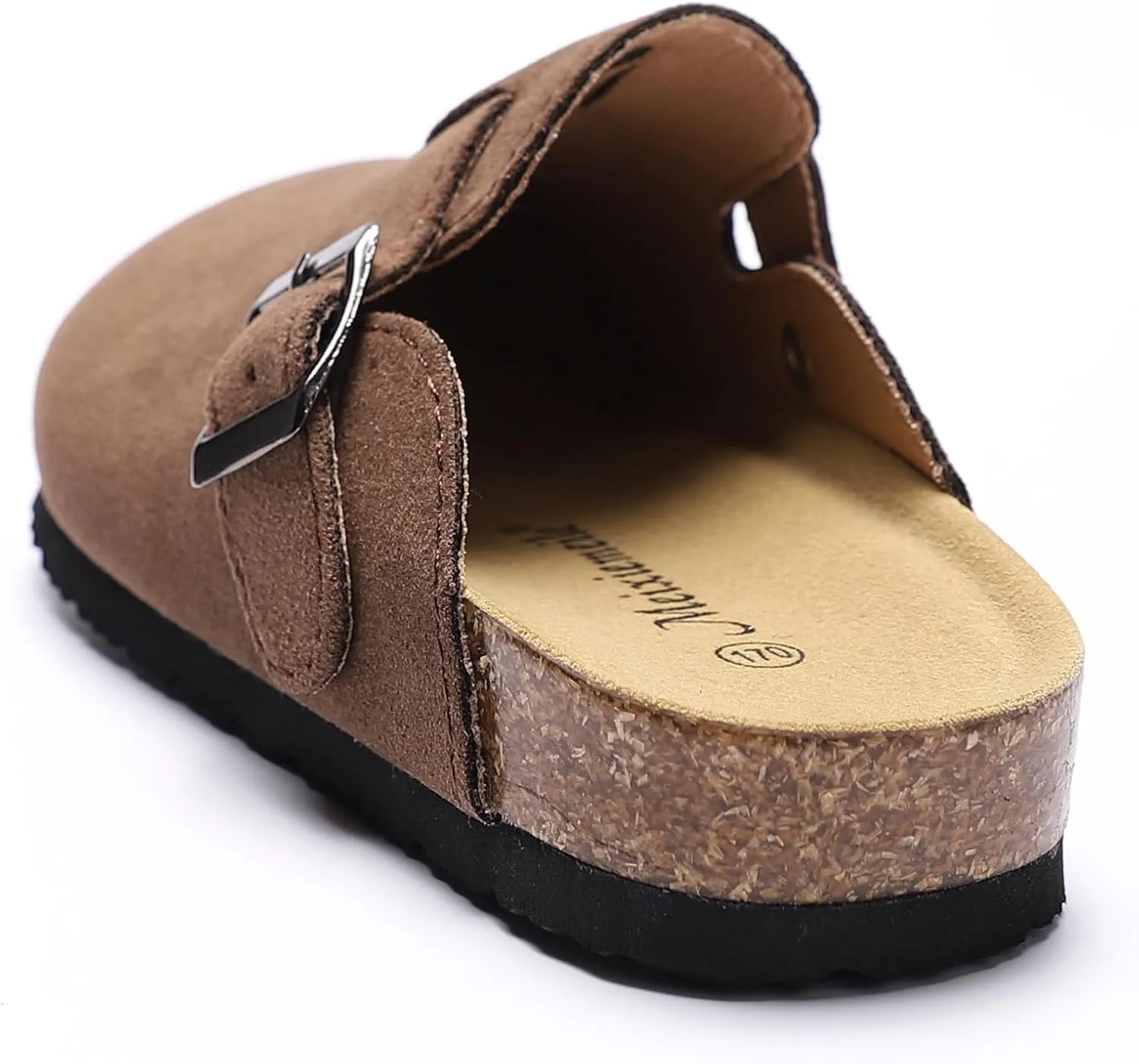 Toddler Suede Clogs Kids Cute Clogs Boys Girls Cork Sandals Adjustable Buckle Mules Indoor Outdoor Slip-on Slippers Potato Shoes