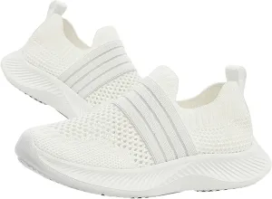 Toddler Tennis Shoes Kids Lightweight Breathable Mesh Slip on Sneakers Boys Girls Preschool Non Slip Athletic Barefoot Shoes