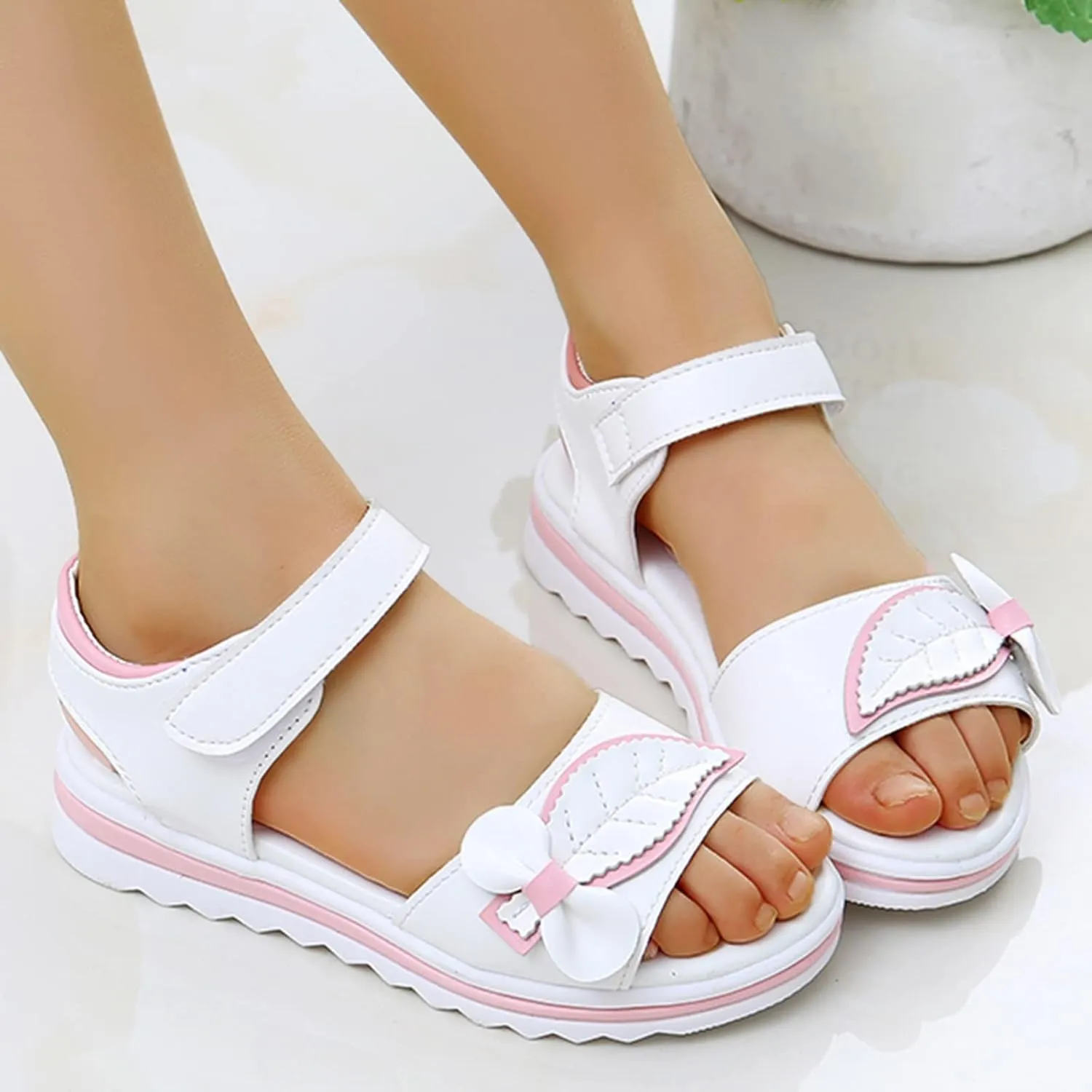 Unisex Baby House Foot Warmer Children Shoes Fashion Flower Thick Sole Sandals Soft Sole Comfortable Princess