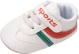 Unisex Baby Leather Sneakers Infant Boys Girls Non-Slip Soft Rubber Sole Lightweight Platform First Walking Shoes Toddler Toddler