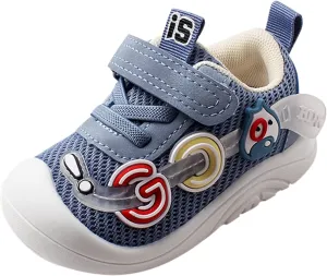Unisex Baby Shoes Boys Girls Infant Sneakers Non-Slip Soft Rubber Sole Toddler Lightweight First Walking Shoes Boys