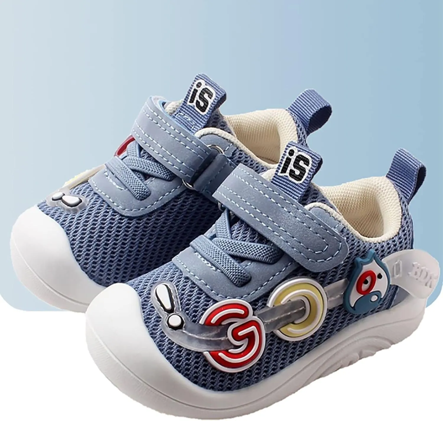 Unisex Baby Shoes Boys Girls Infant Sneakers Non-Slip Soft Rubber Sole Toddler Lightweight First Walking Shoes Boys