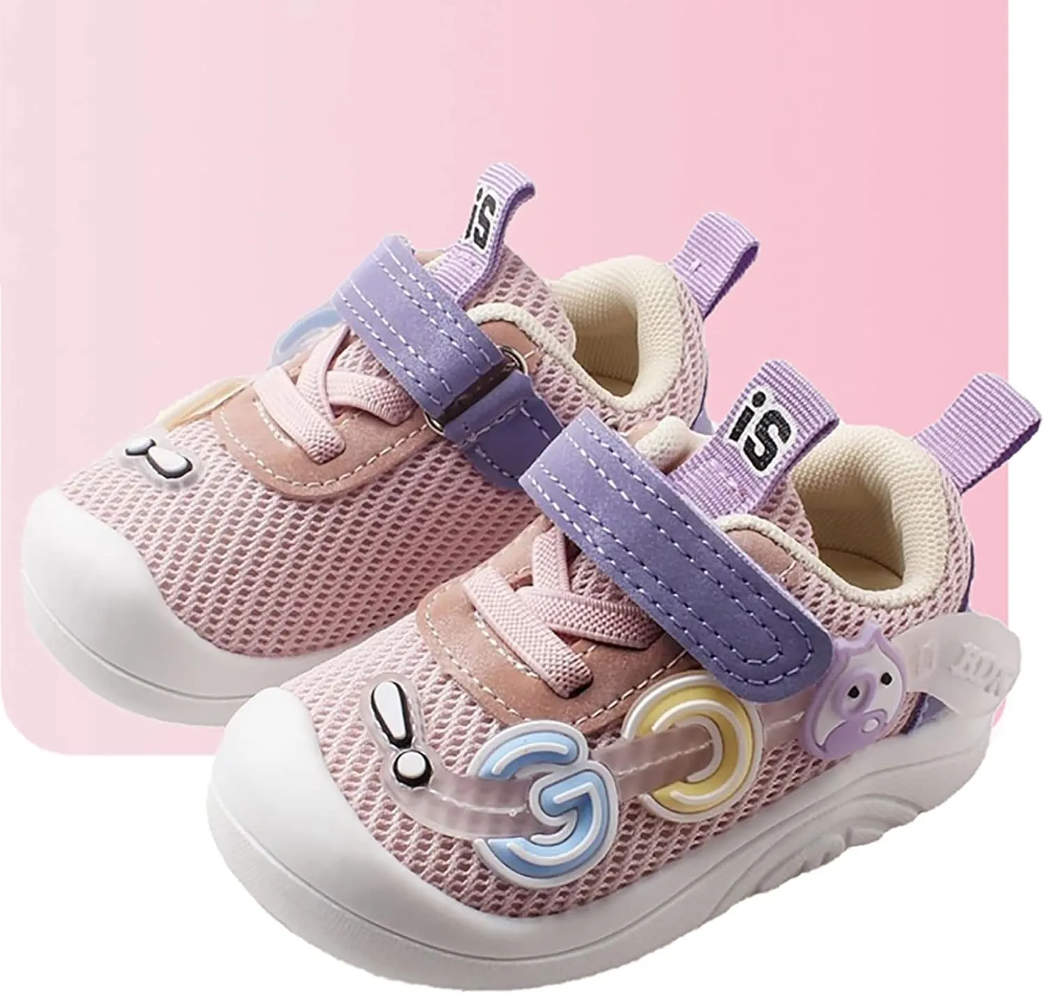 Unisex Baby Shoes Boys Girls Infant Sneakers Non-Slip Soft Rubber Sole Toddler Lightweight First Walking Shoes
