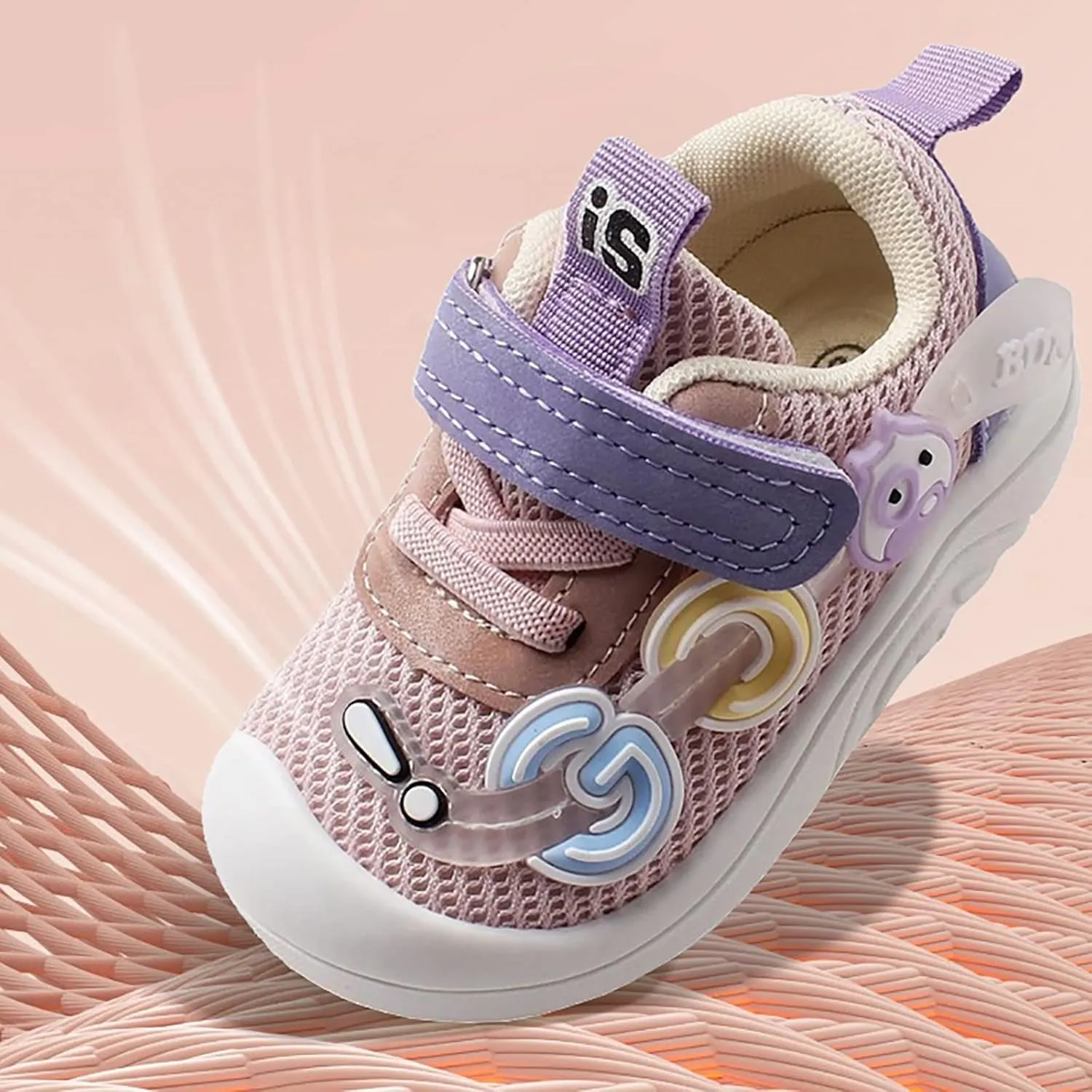Unisex Baby Shoes Boys Girls Infant Sneakers Non-Slip Soft Rubber Sole Toddler Lightweight First Walking Shoes