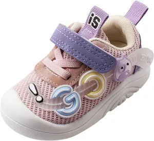 Unisex Baby Shoes Boys Girls Infant Sneakers Non-Slip Soft Rubber Sole Toddler Lightweight First Walking Shoes