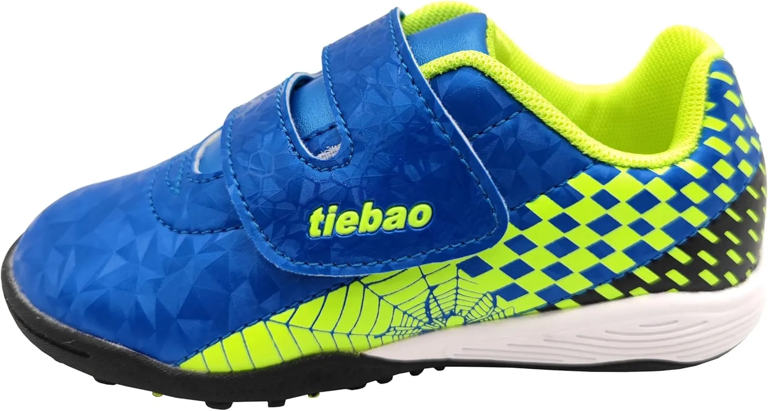 Unisex-Child Soccer Cleats Turf Shoes Sport Outdoor Firm Ground Trainers Football Shoes Boys Girls Hook and Loop (Toddler/Little Kid/Big Kid)