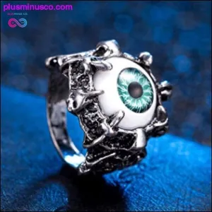 Vintage Dragon Claw Evil Eye Skull Ring