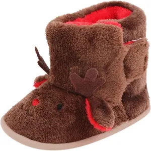 Warm Winter Baby Shoes Deer Shape Christmas Baby Shoes Baby Soft Sole Toddler Shoes Size 4 Shoes for Baby Girls